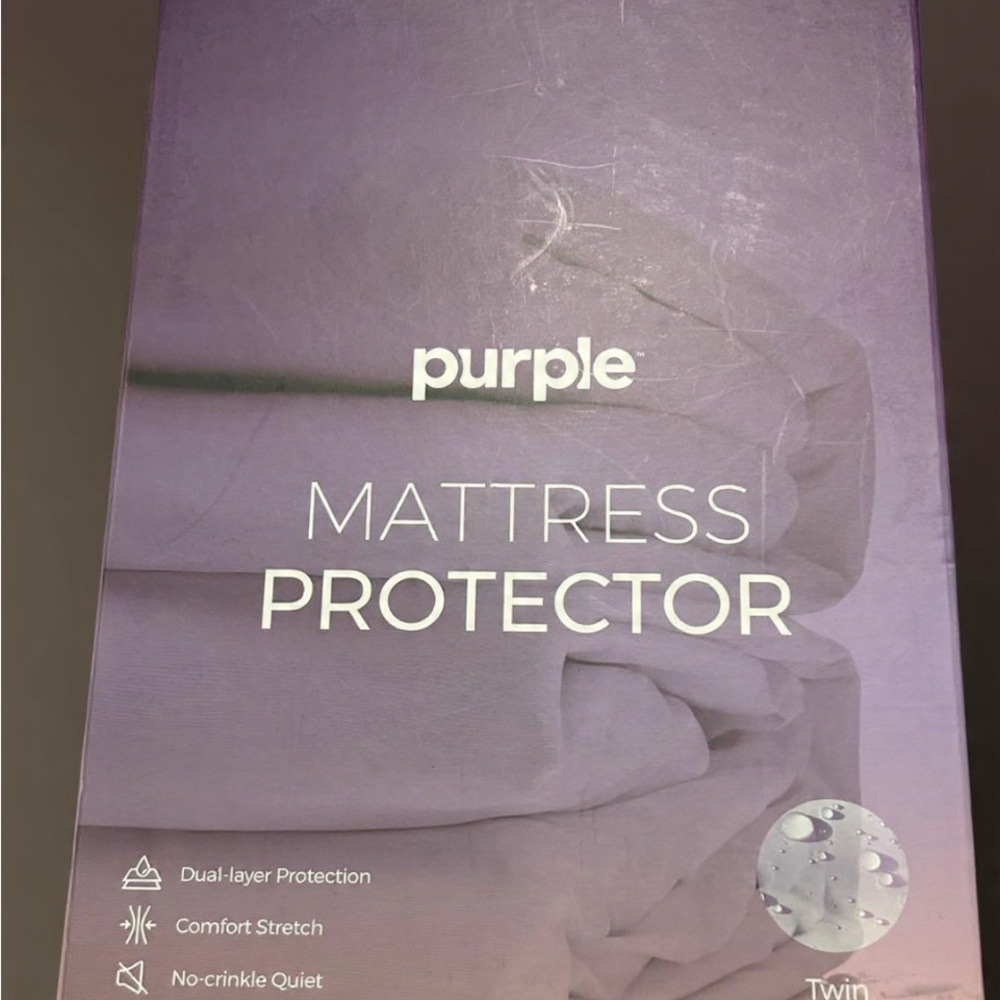 Purple Mattress Protector - Twin Size